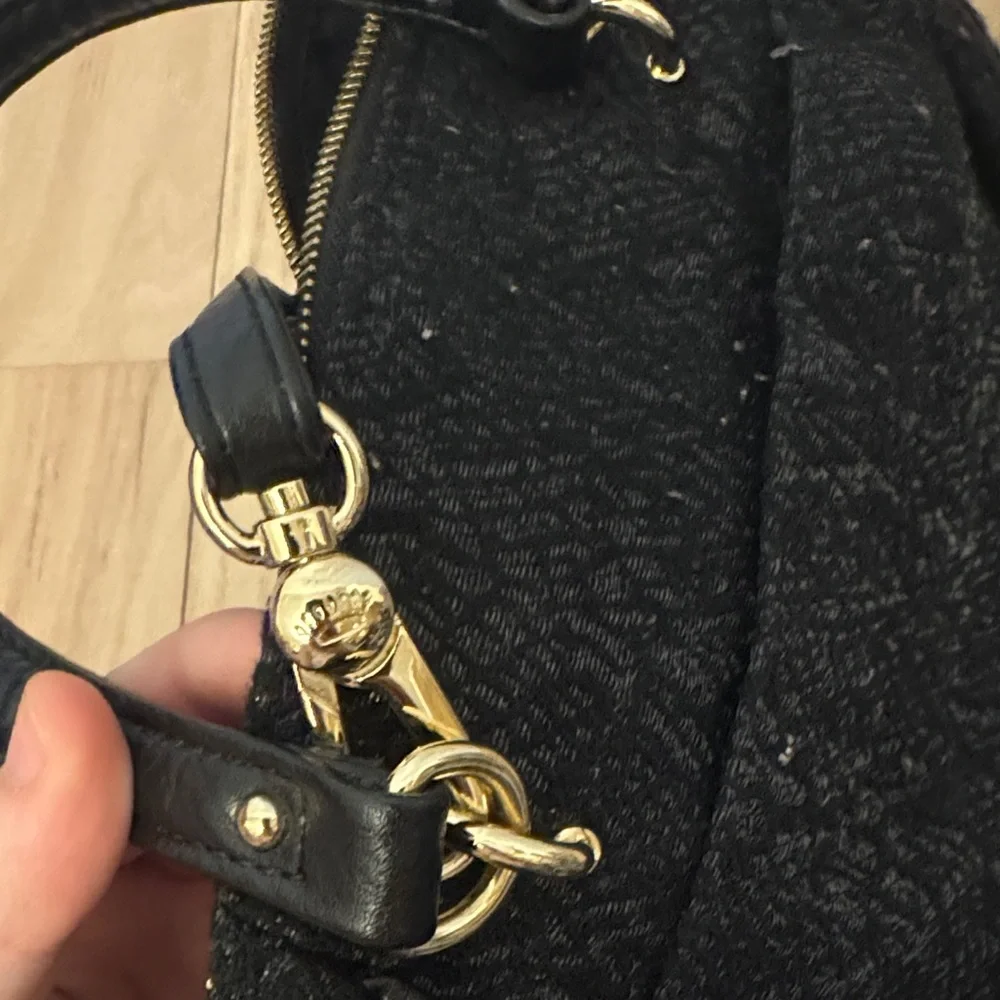 Juicy Couture Black Satchel with Gold Accents - Picture 14 of 15